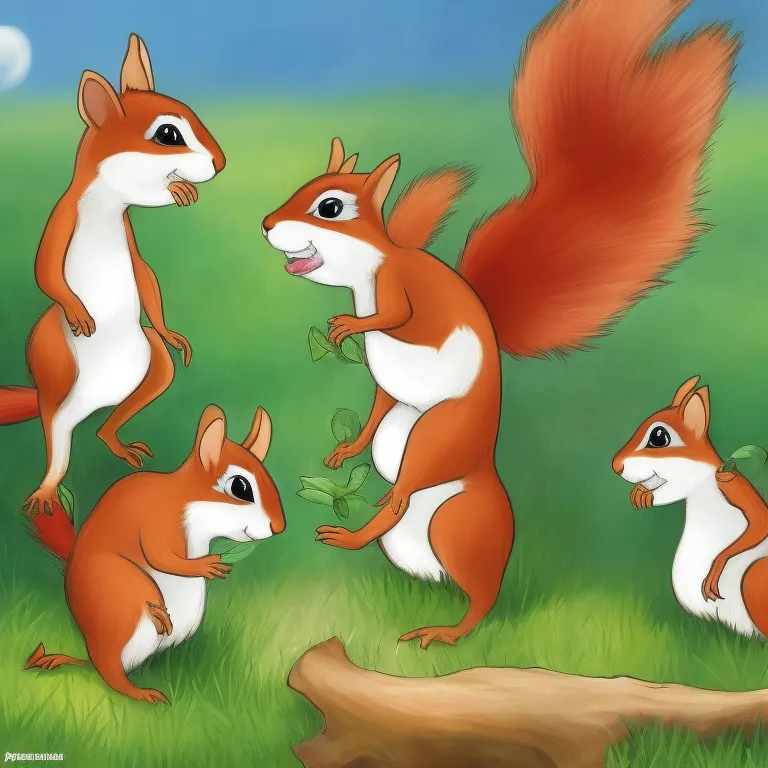 Illustration: Chipmunks and Squirrels Patch the Roof