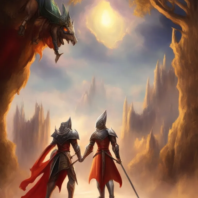Illustration: The Knights Leave the Castle
