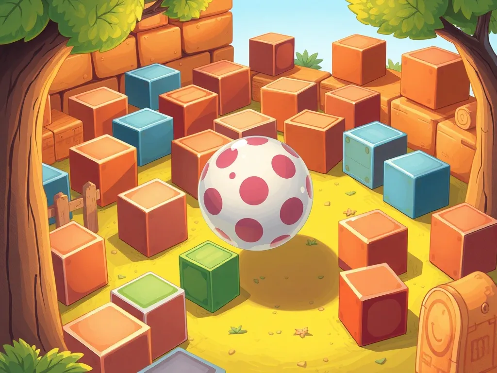 The Library Pup's Greatest Discovery - Ball rolling through block maze