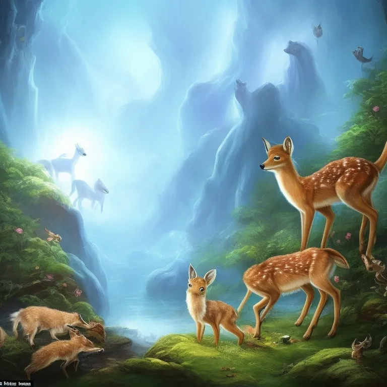 Illustration: A Careful Moment in the Forest