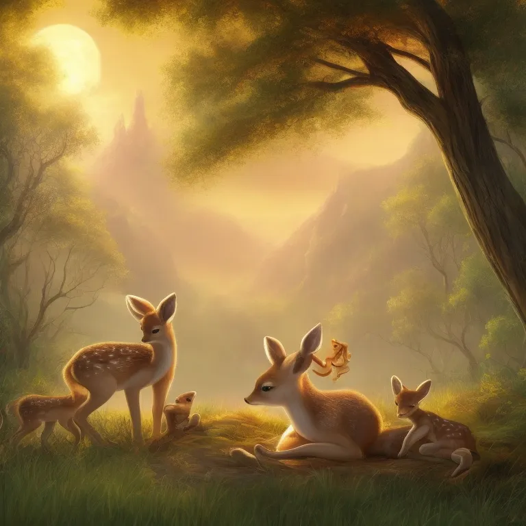 Illustration: The Little Deer Looks Back
