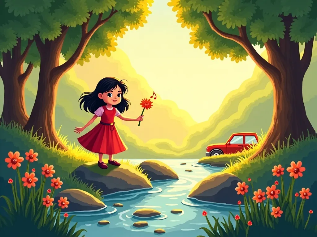 The Melody of the Stream - Scene 6 illustration