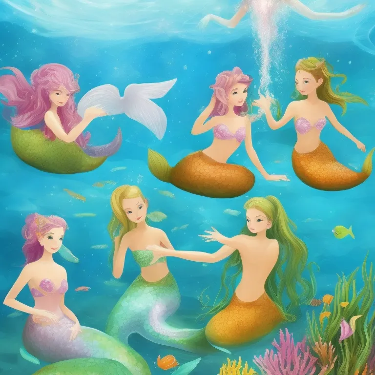 Illustration: Mermaids Build the Seaweed Barrier