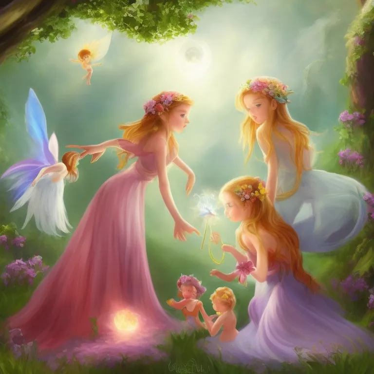 Illustration: The Fairies Return to the Village