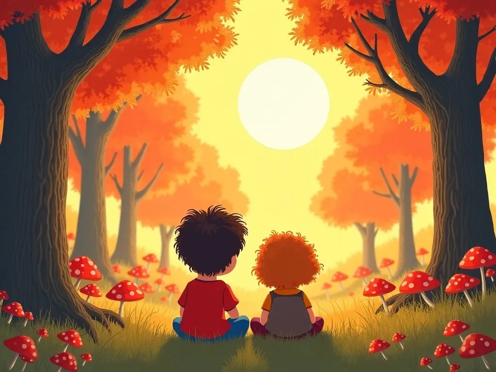 The Mushroom Circle Mystery - Scene 7 illustration