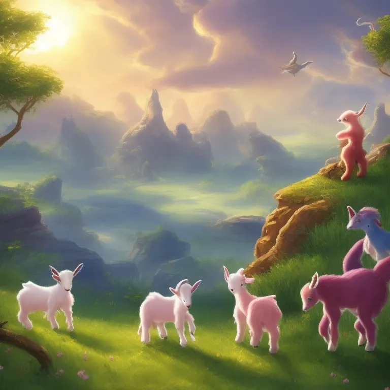 Illustration: Farmer Sam Finds the Baby Goats at the Gate