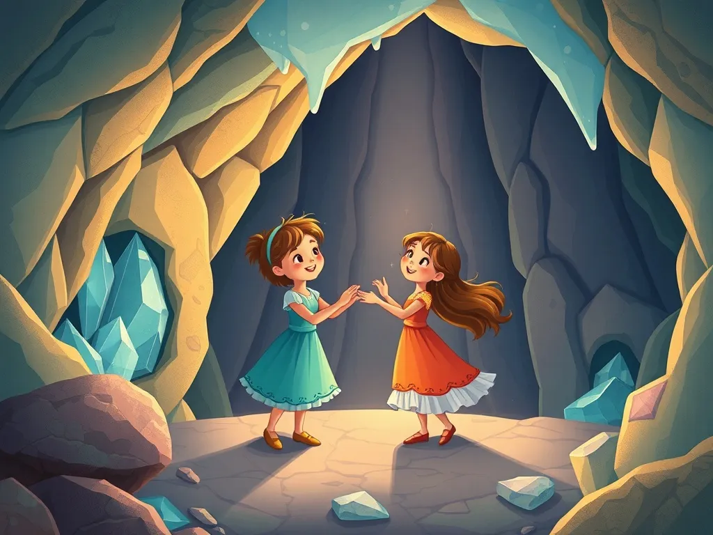 The Petal-Breathing Dragon's Song - Friends performing duet in restored crystal grotto