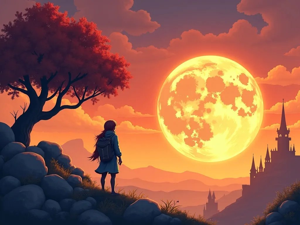 The Phoenix&#x27;s Rainbow Bridge - Scene 4 illustration