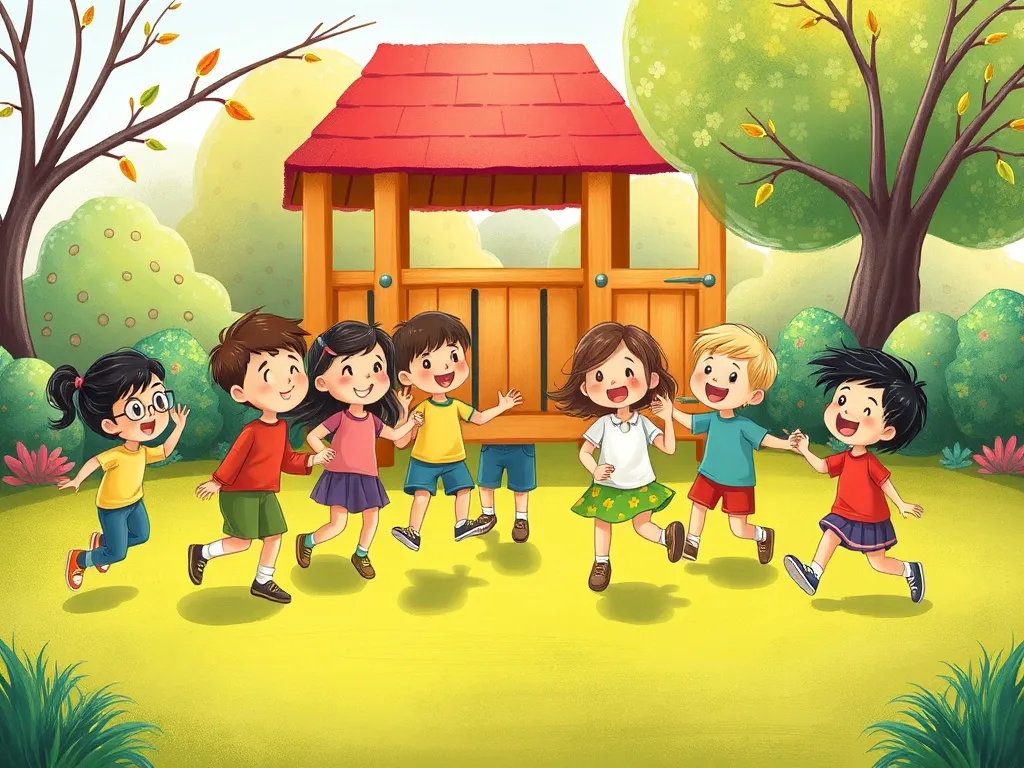 The Playground Promise - The whole playground group playing together happily