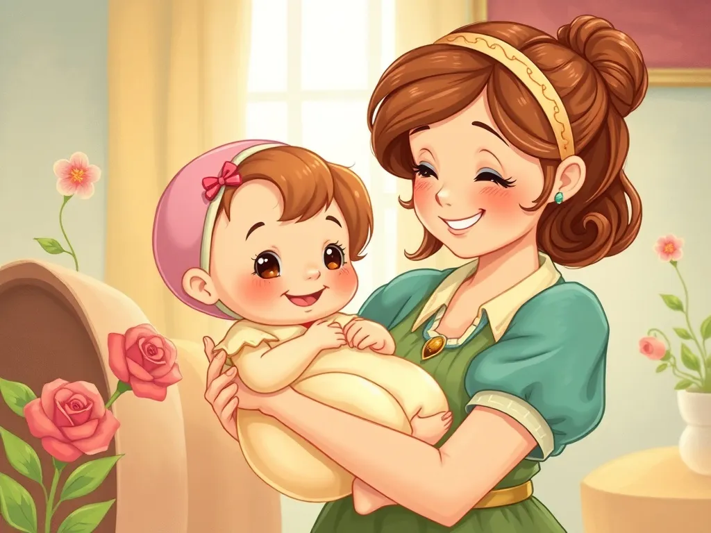 The Promise Corner - Maya holding baby Rosie for first time without wires