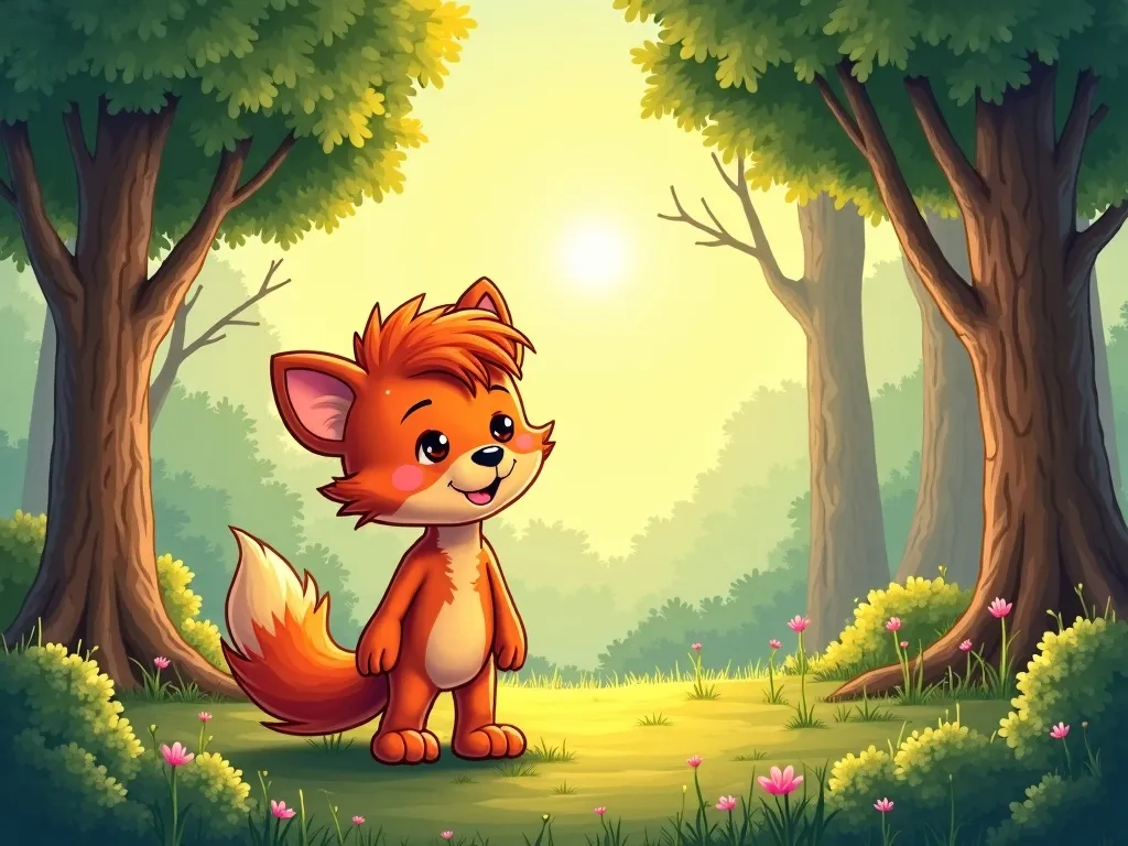 The Question in the Sparklewood - Pip standing before forest council, tail trembling