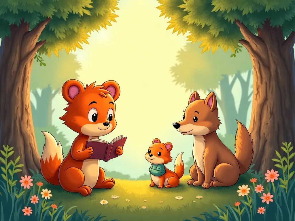 The Questioning Phoenix&#x27;s Quest - Pip sharing his own knowledge with forest friends