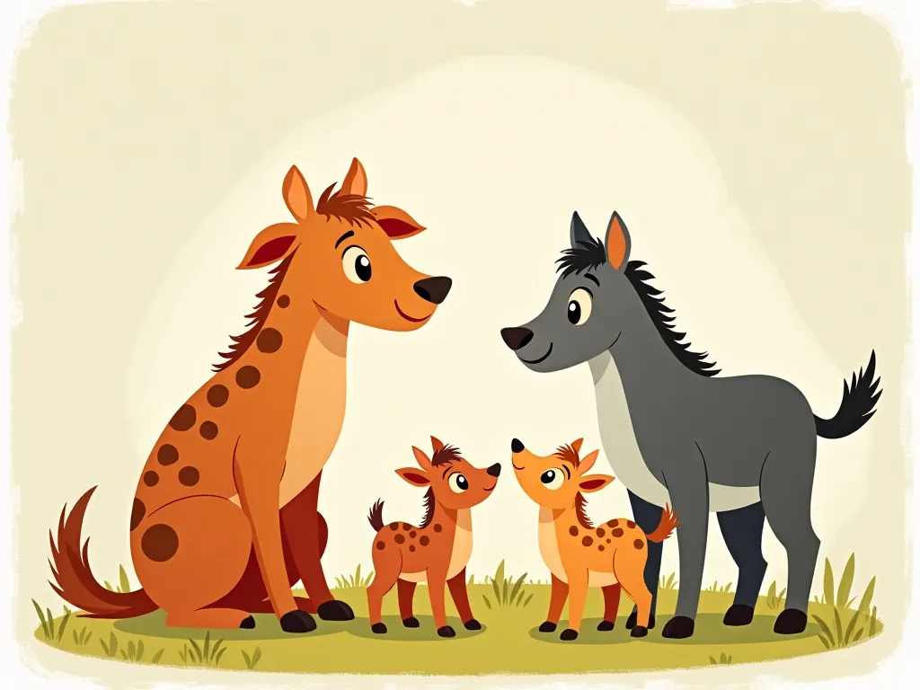 The Quiet Question-Keeper - Pip confidently teaching young animals in circle