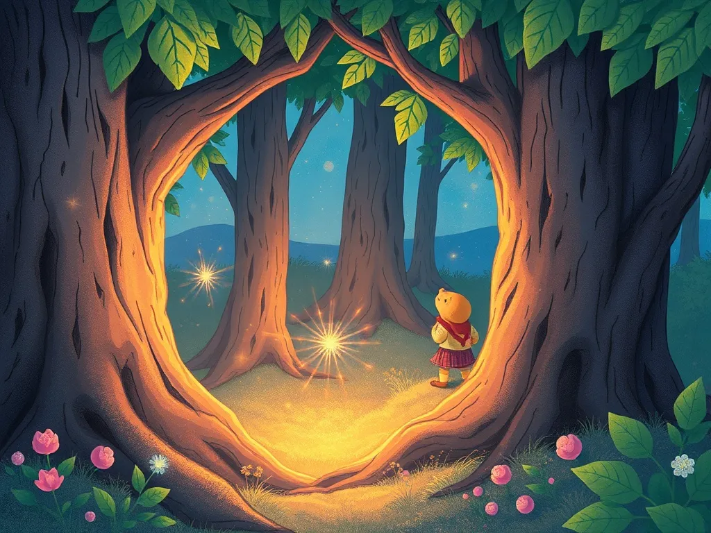 The Rainbow Bridge Choice - Shimmer watching Bramble's failed magic from behind trees