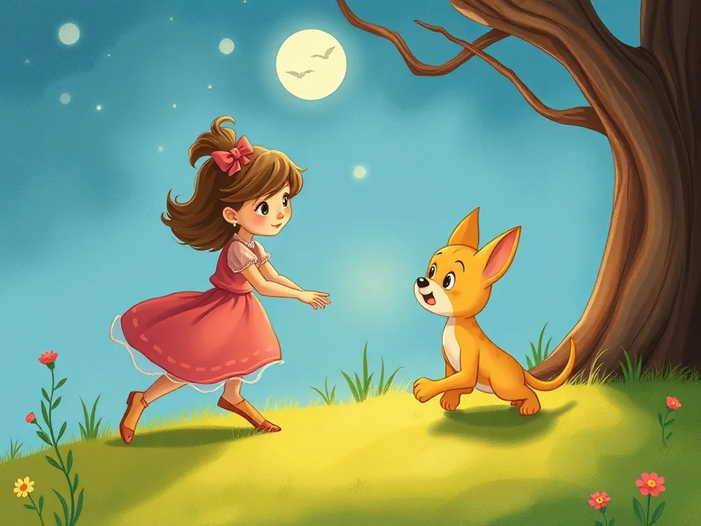 The Rainbow Unicorn's Garden Question - Luna bravely approaching Felix