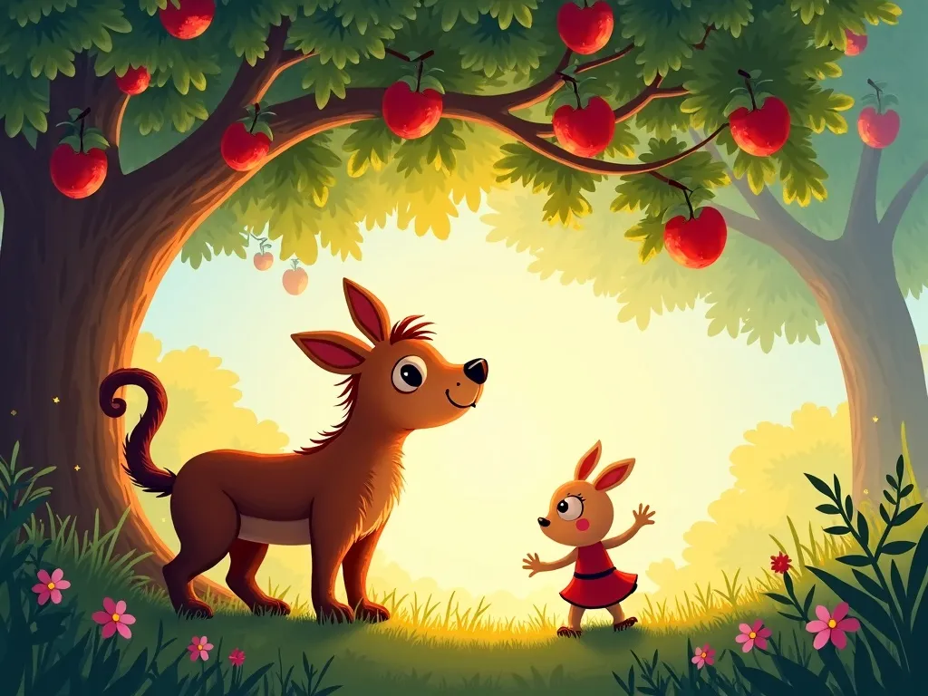 The Secret Garden of New Friends - Scene 4 illustration