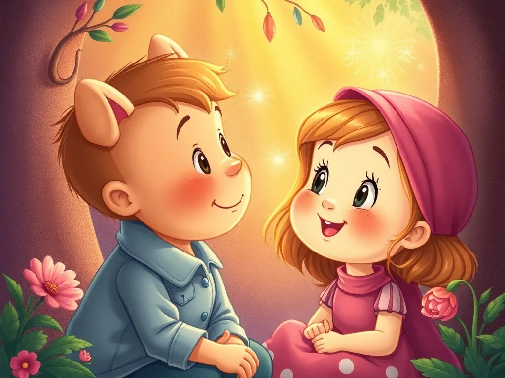 The Sharing Tree: Pip's Special Treasure - Pip watching Lucy's face light up with wonder