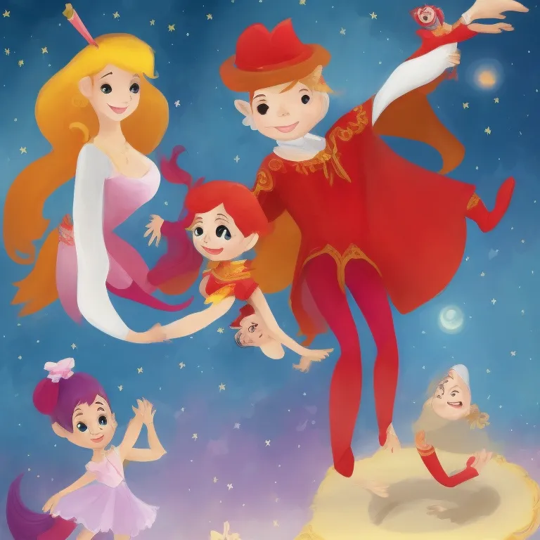 Illustration: Their parents congratulating the siblings backstage