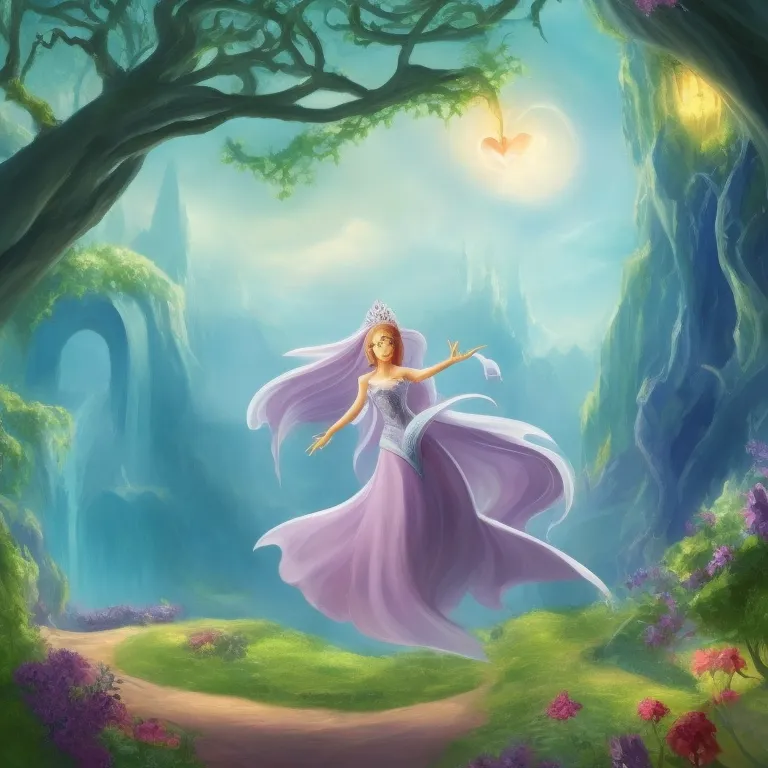 Princess Elara holding her slate in the gray palace courtyard