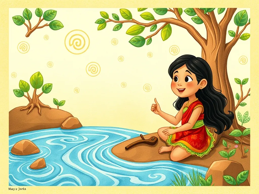 The Temple of Patient Explorers - Maya and Kai discovering water and tree patterns in ancient symbols