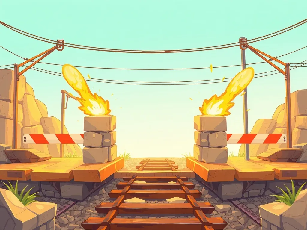The Temple of Patient Explorers - Stone barriers shooting up between shaking platforms
