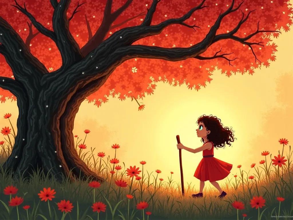 The Tiny Baker and the Gentle Giant - Scene 3 illustration