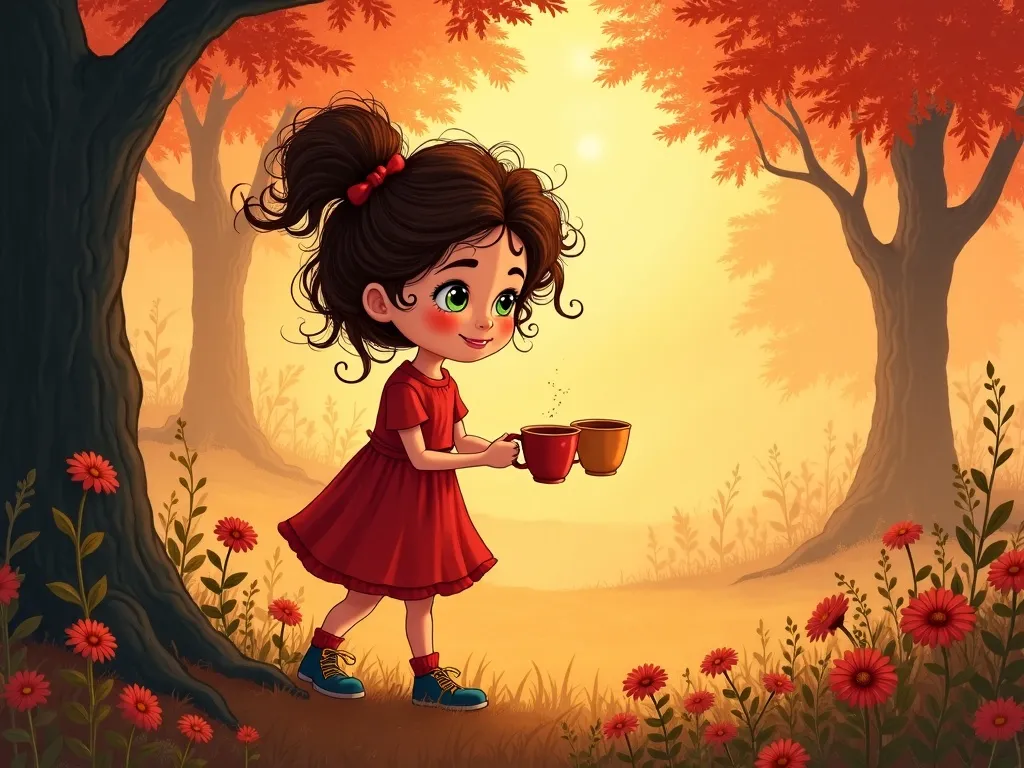The Tiny Baker and the Gentle Giant - Scene 7 illustration