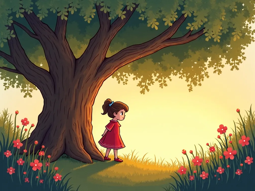 The Tiny Guardian of the Great Oak - Scene 6 illustration