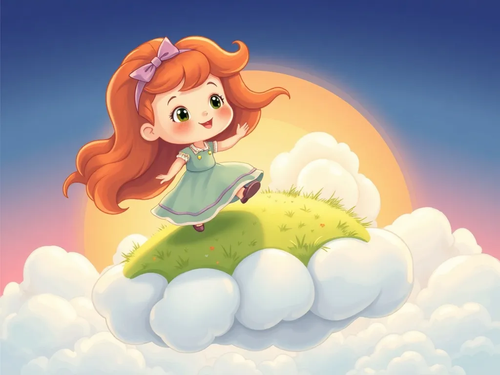 The Treehouse Guardian and the Sky Giant's Challenge - Maya wobbling on cloud patch