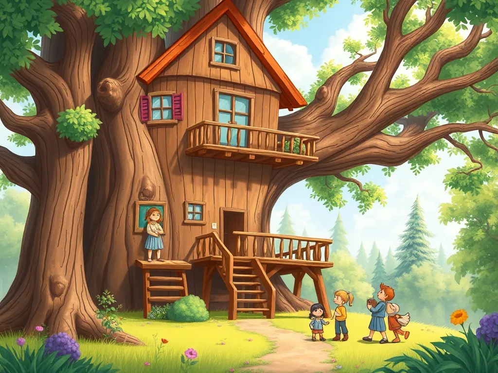 The Treehouse Guardian and the Sky Giant's Challenge