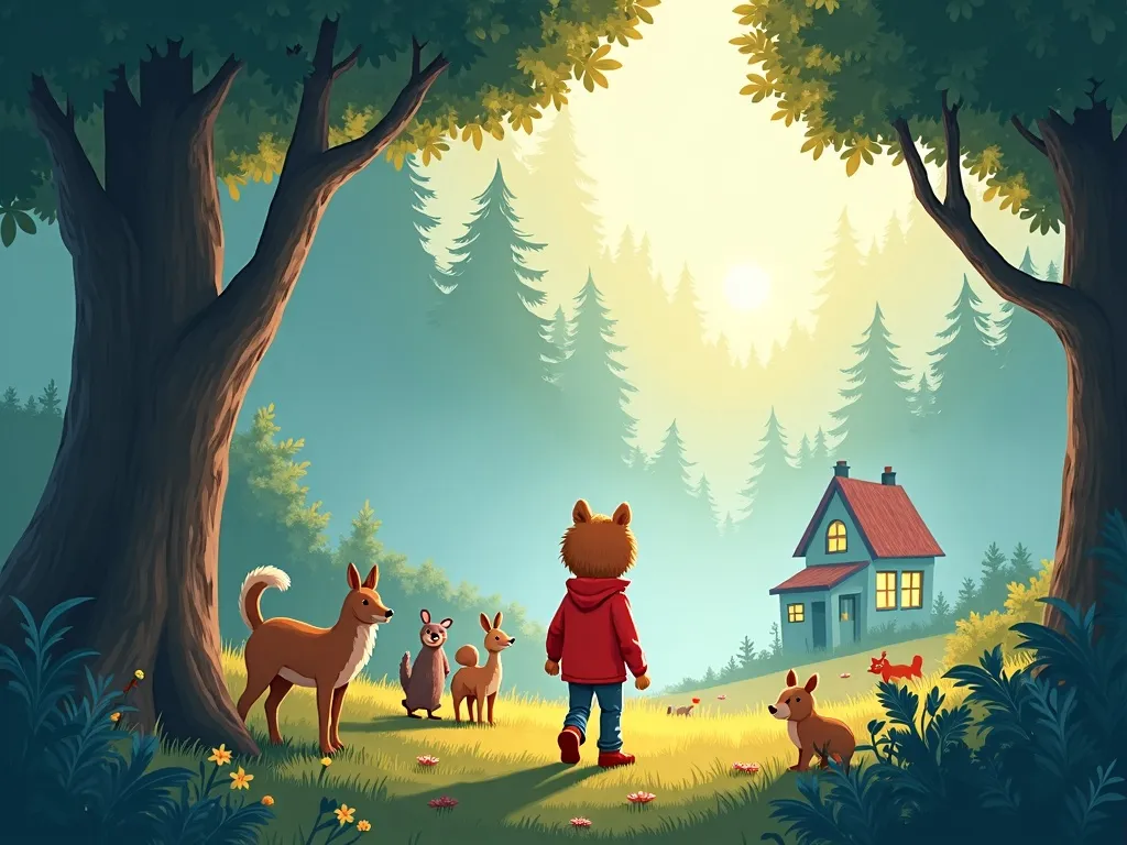 The Treehouse Tales: Pip's New Adventure - Scene 2 illustration