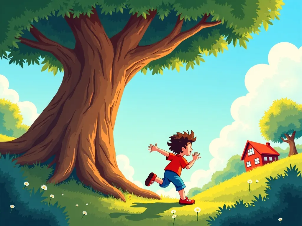 The Treehouse Tales: Pip's New Adventure - Scene 4 illustration