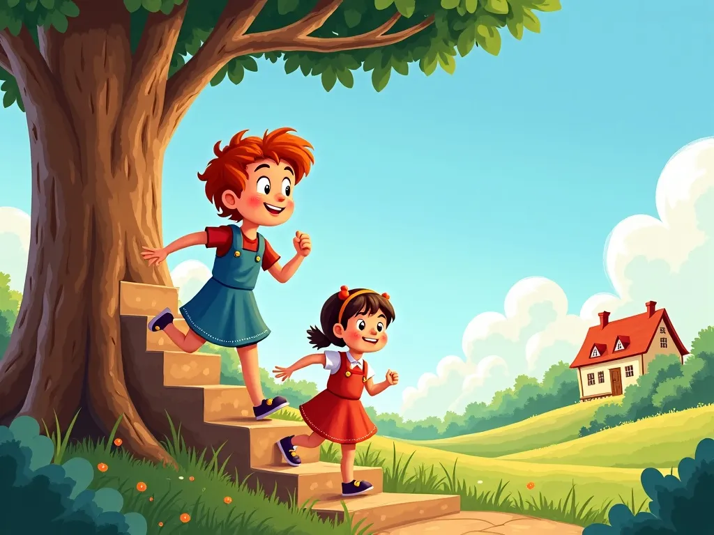 The Treehouse Tales: Pip's New Adventure - Scene 5 illustration