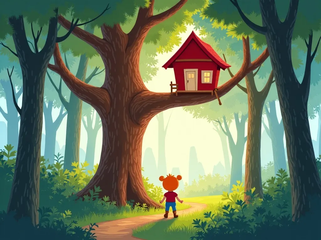 The Treehouse Tales: Pip's New Adventure - Scene 7 illustration