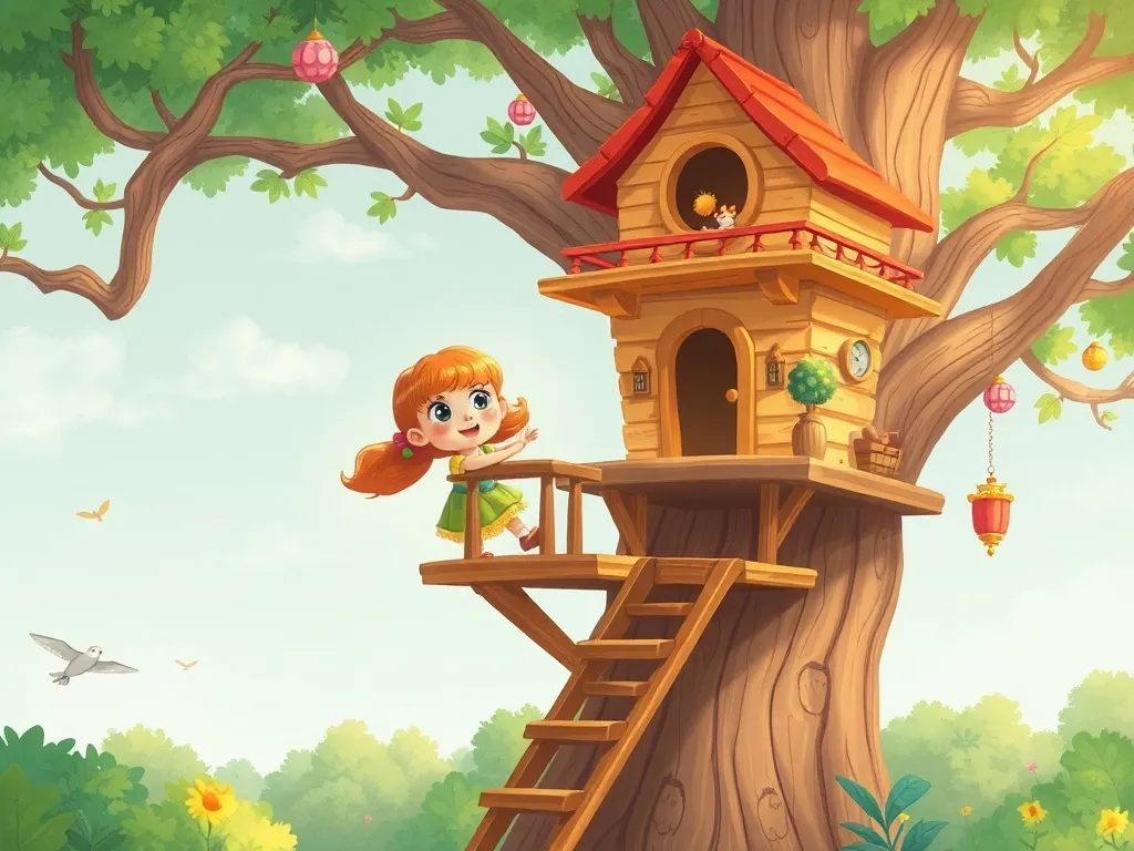 The Valley of Twin Dreams - Lucy discovering magical treehouse platform