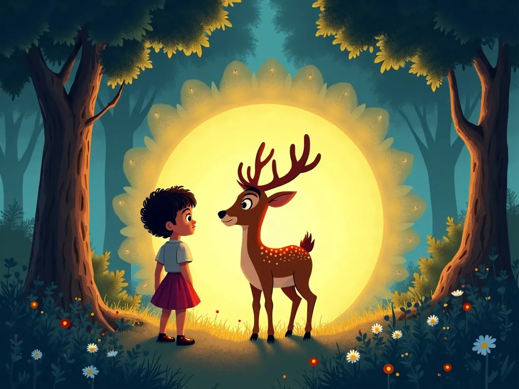 The Whispering Woods' Secret Question - Scene 5 illustration