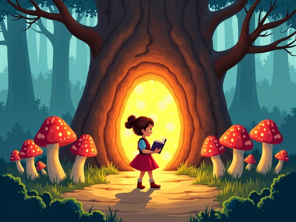 The Whispering Woods' Secret Song - Scene 2 illustration