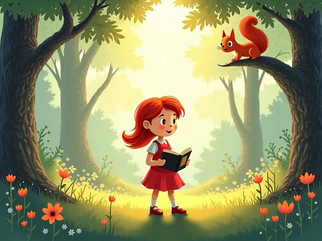 The Whispering Woods' Secret Song - Scene 3 illustration