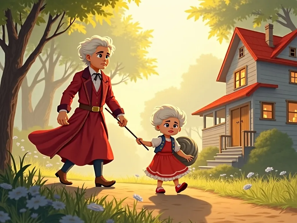 The Wise Owl of Shell Shore - Scene 2 illustration