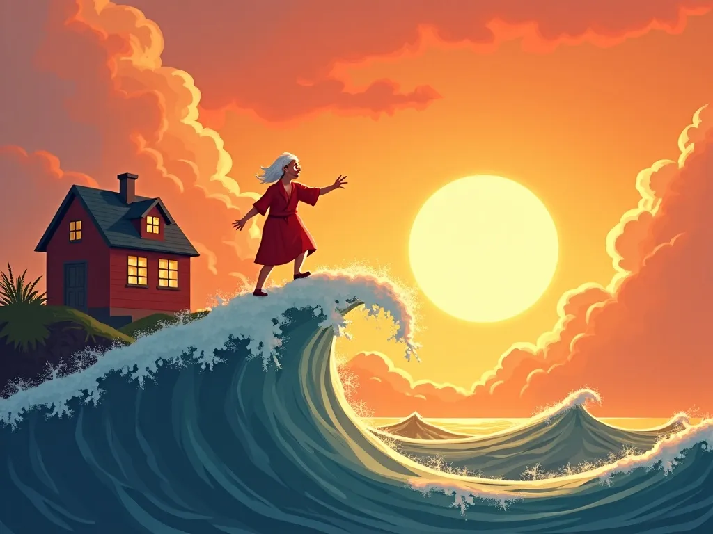 The Wise Owl of Shell Shore - Scene 3 illustration