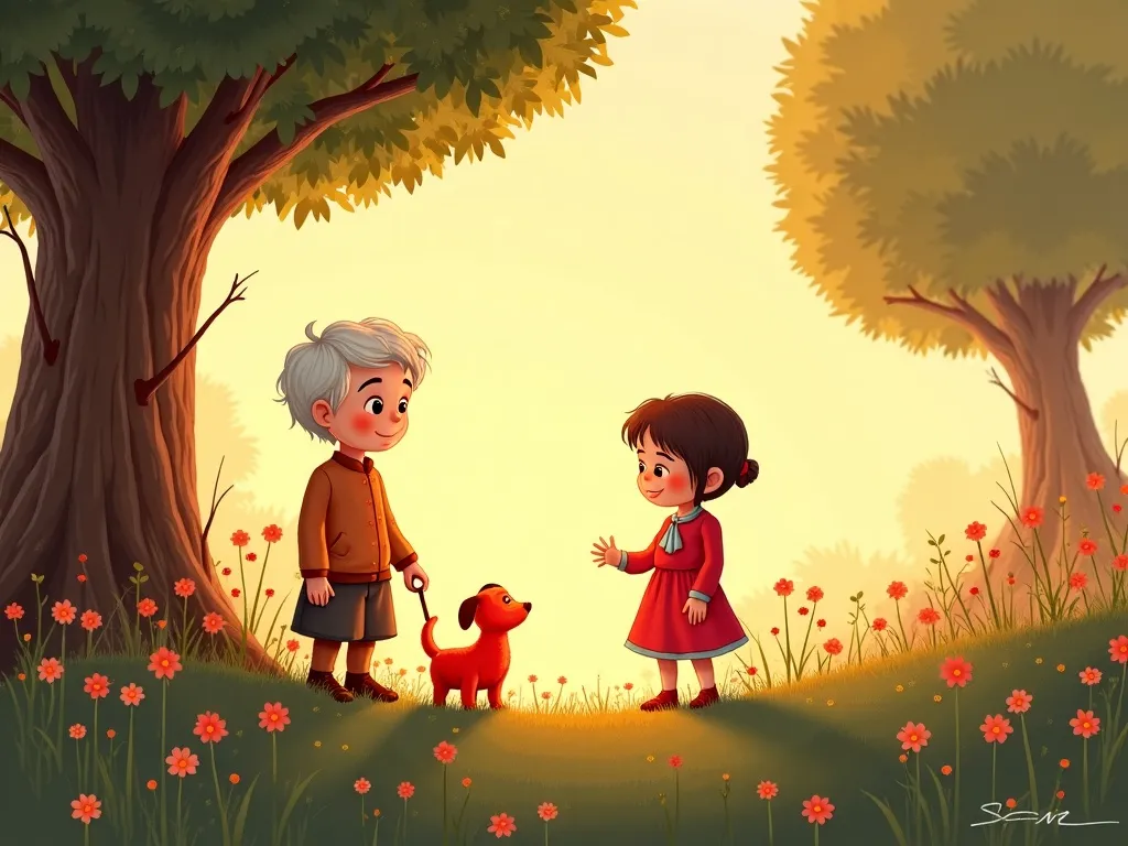 The Wise Owl&#x27;s Garden of Patience - Scene 6 illustration