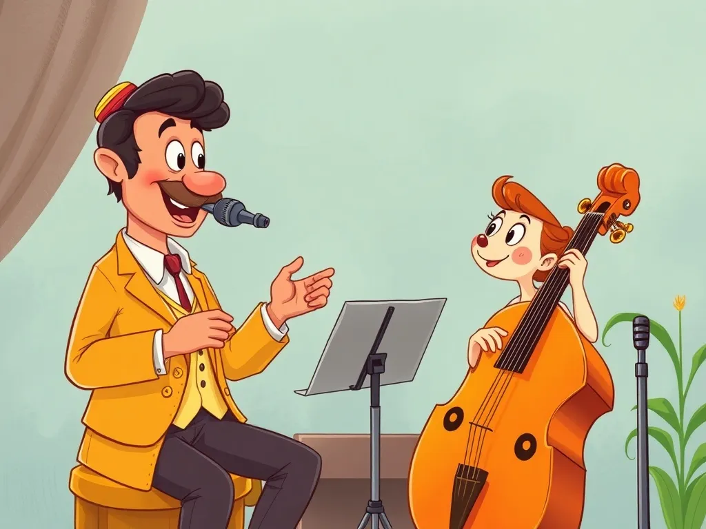 The Wise Wings of Willow Park - Jazz practicing her song with Professor Plume