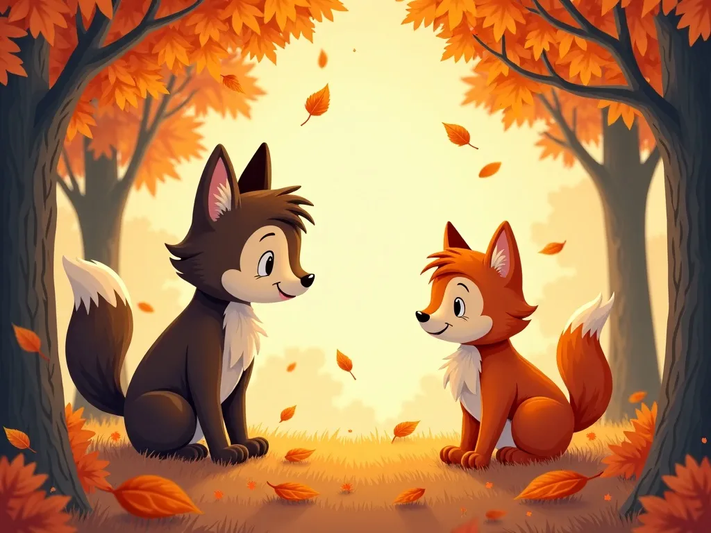 Whiskers and the Hidden Forest Friends - Scene 6 illustration