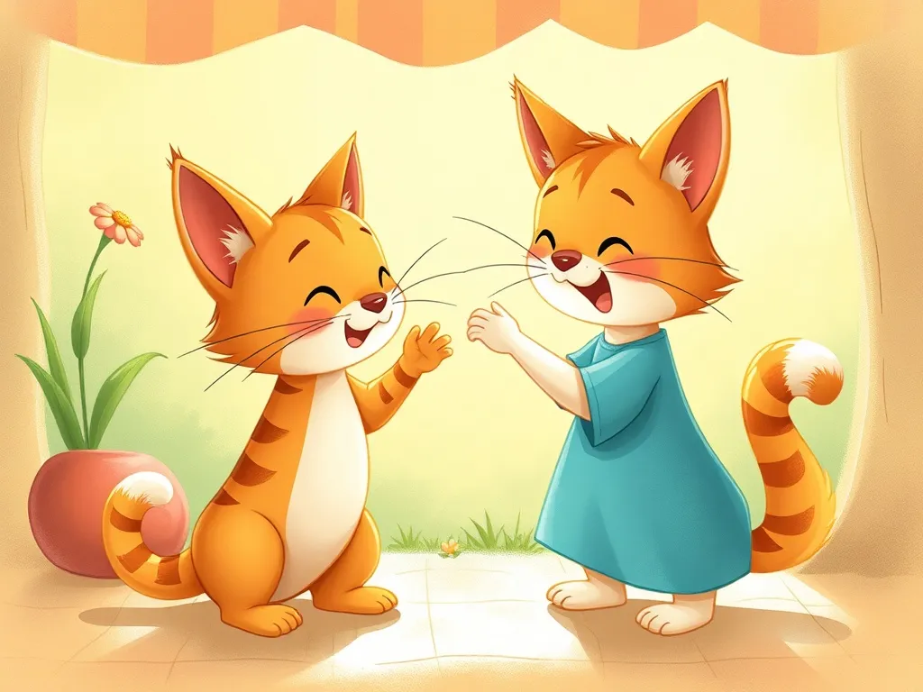 Whiskers' Wildflower Waltz - Whiskers and Sunny practicing gentle movements