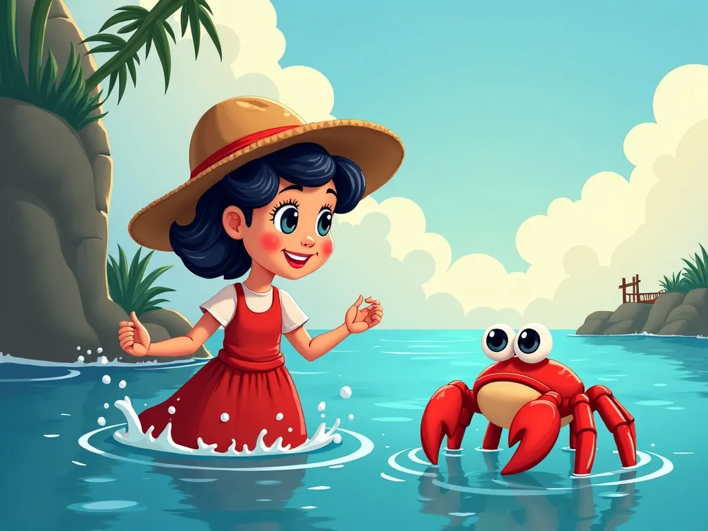 Whispers in the Seashells - Scene 2 illustration