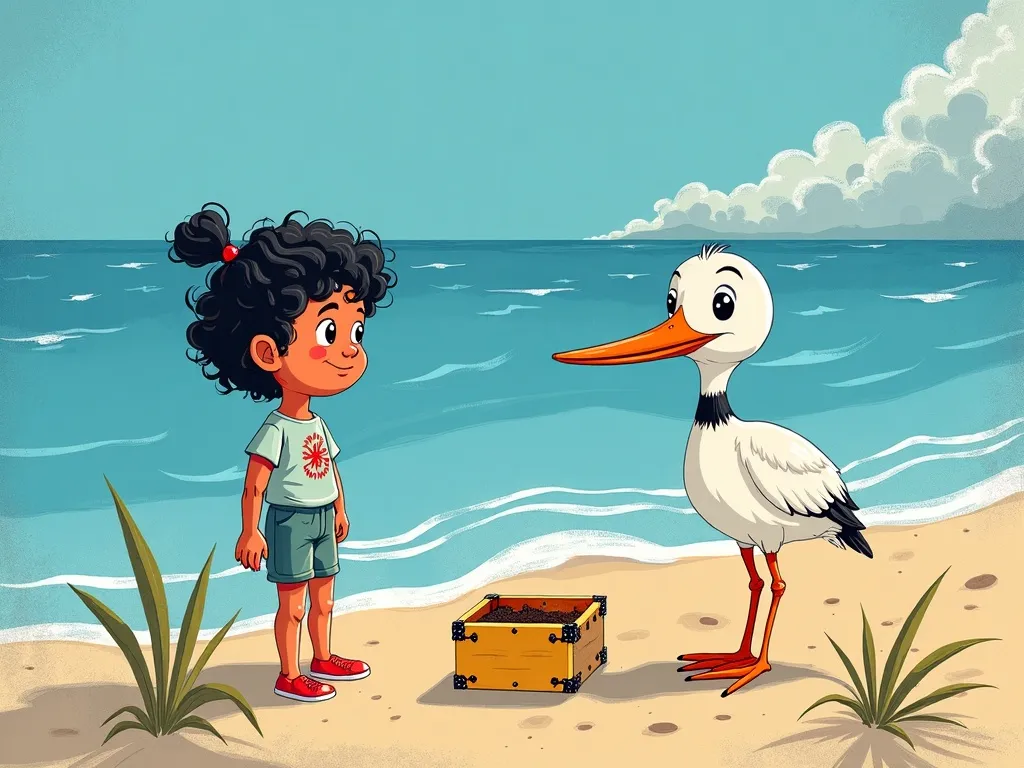 Whispers in the Seashells - Scene 5 illustration