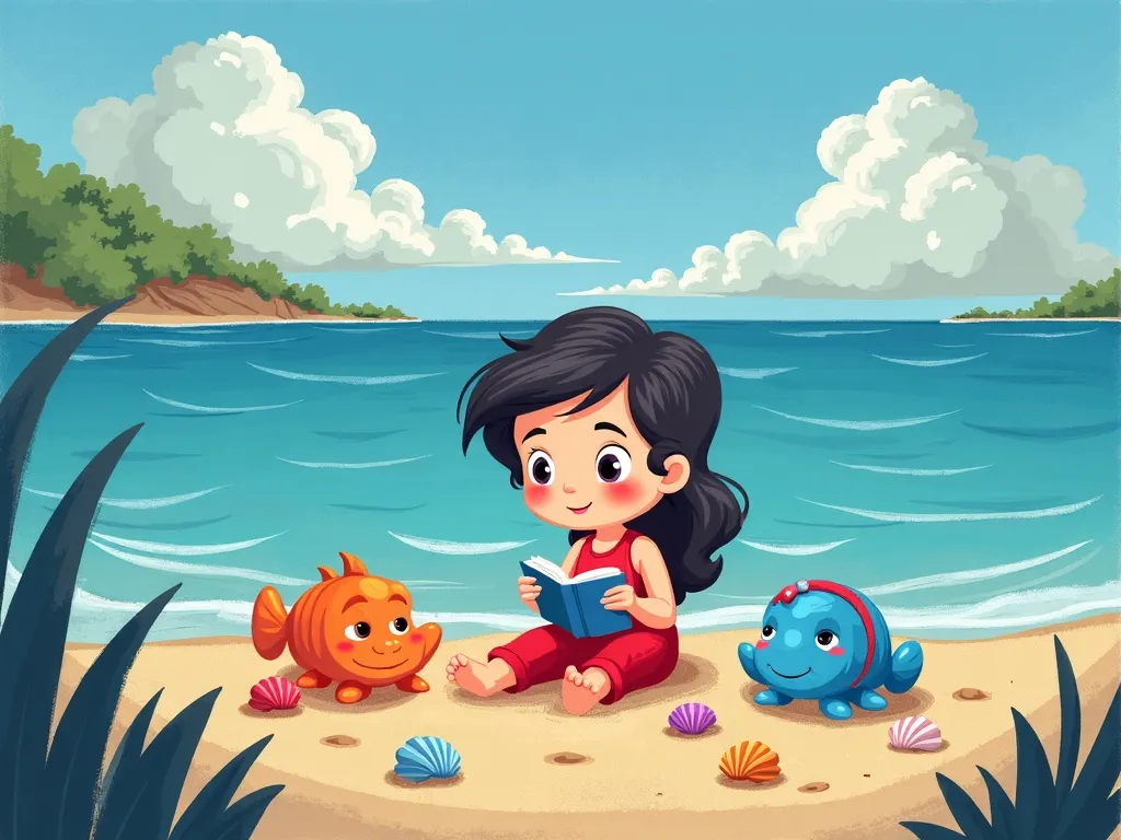 Whispers in the Seashells - Scene 6 illustration