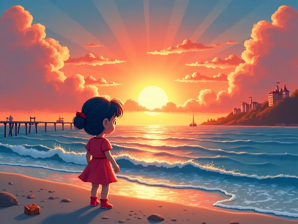Whispers in the Seashells - Scene 7 illustration